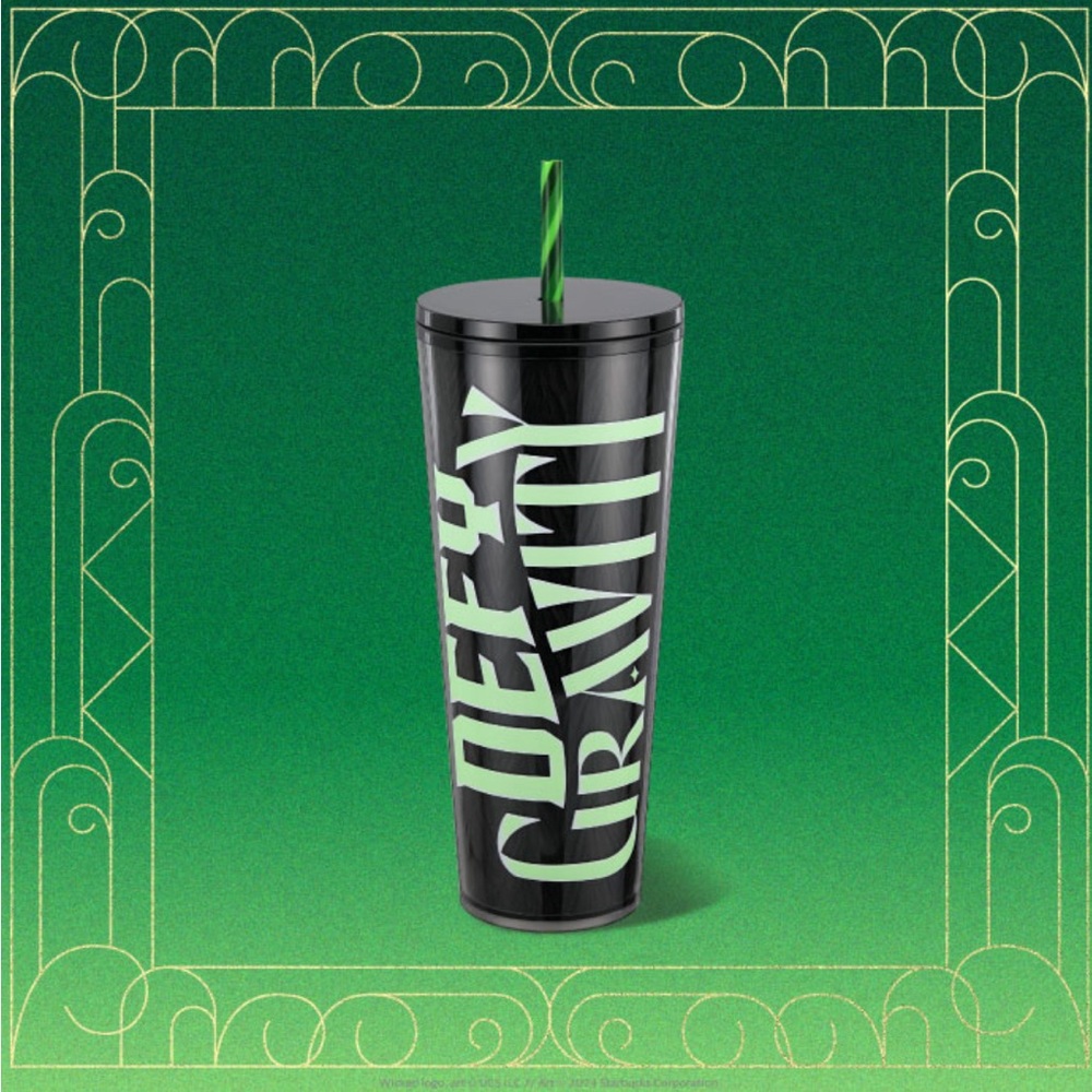 Starbucks “WICKED” Defy Gravity Glow-in-the-Dark Cold Cup (24 oz.)